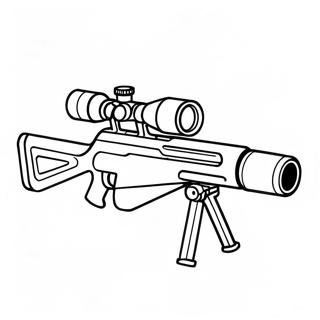 Realistisk Sniper Gevaer Farveside 29788-26837