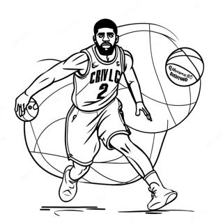 Kyrie Irving Dribler Basketball Farveside 29959-26968