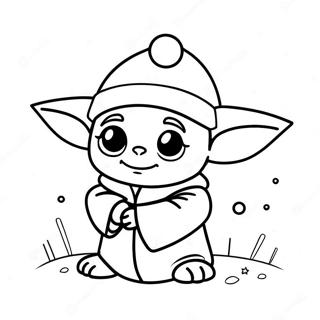 Sod Baby Yoda Med Julehat Farveside 30139-27112