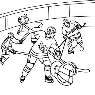 Spaendende Hockey Spil Scene Farveside 302-246