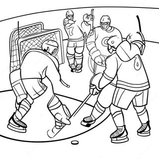 Spaendende Hockey Spil Scene Farveside 302-248