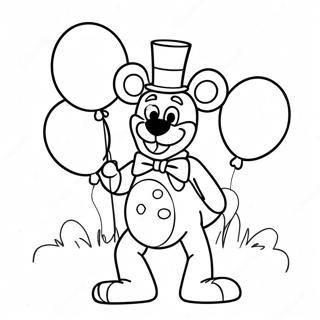 Toy Freddy Med Farverige Balloner Farveside 31249-27993