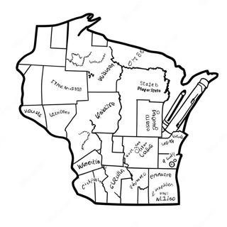 Wisconsin Stat Outline Farveside 31538-28224