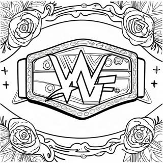 Wwe Mesterskabsbaelte Med Stjerner Farveside 31900-16419