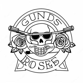 Guns And Roses Logo Farveside 33341-17547