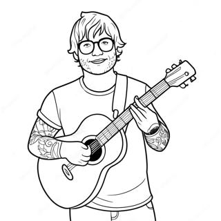 Ed Sheeran Med Guitar Farveside 33422-17616