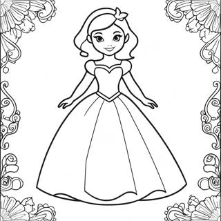 Disney Prinsesse Papirdukke Farveside 33451-17635