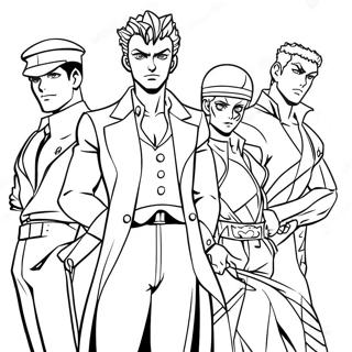 Farveside Med Jojos Bizarre Adventure Karakterer 34403-28664