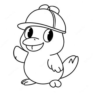 Sjov Psyduck Med Hat Farveside 34453-28701