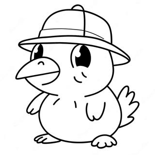 Sjov Psyduck Med Hat Farveside 34453-28704