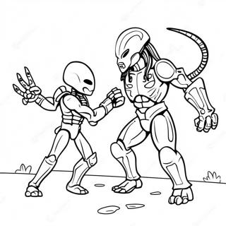 Alien Vs Predator Kamp Scene Farvelaegning 35213-29302