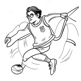 Harry Potter Quidditch Farvelægningssider