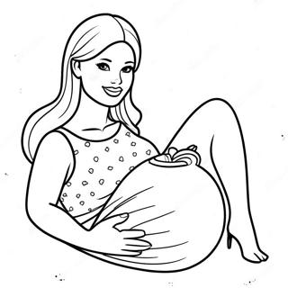 Gravid Barbie Med Baby Bump Farveside 35783-29760