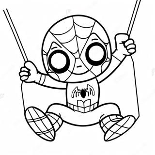 Chibi Spider Man Svingende Farveside 36084-30101