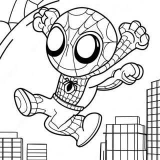 Chibi Spider Man Svingende Farveside 36084-30104