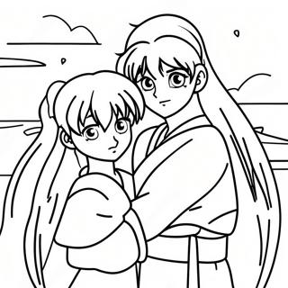 Inuyasha Og Kagome Eventyr Farveside 36124-30129