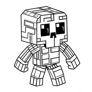 Minecraft Mutant Skelet Farvelægningssider