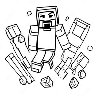 Diamant Rustning Minecraft Steve Farvelægningssider