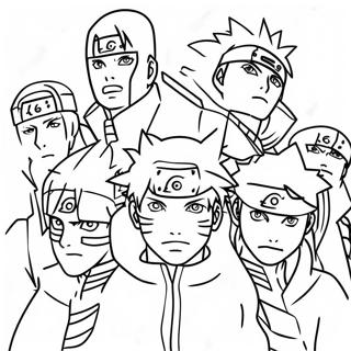 Naruto Akatsuki Medlemmer Farveside 36826-30681