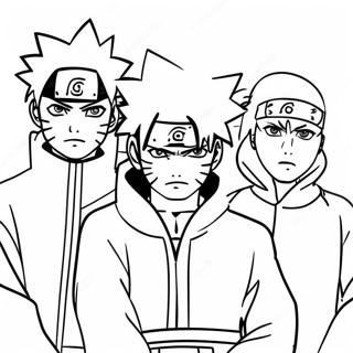 Naruto Akatsuki Medlemmer Farveside 36826-30684