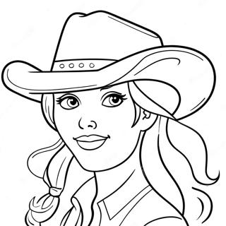 Sod Cowgirl Med En Hat Farveside 3690-2999