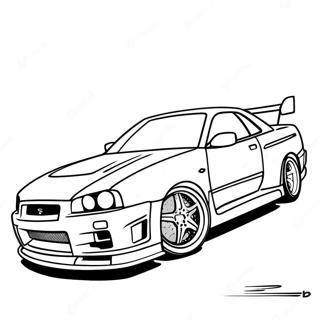 Nissan Skyline R34 Racing Action Farveside 36966-30790