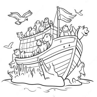 Noahs Ark Med Dyr Farveside 37066-30868