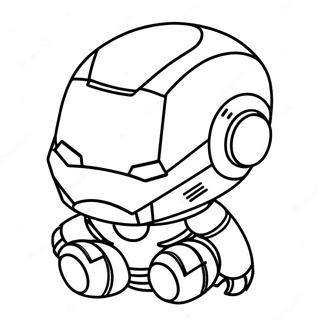 Elskelig Baby Chibi Iron Man Farveside 37186-30966