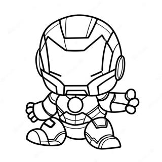 Elskelig Baby Chibi Iron Man Farveside 37186-30967