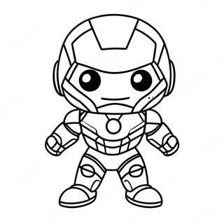 Elskelig Baby Chibi Iron Man Farveside 37186-30968