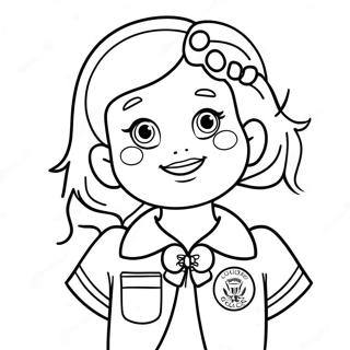 Farverig Girl Scout Lofte Farveside 37336-31096