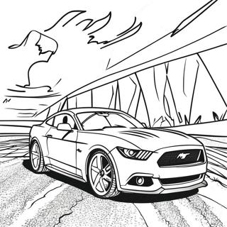 Mustang Gt Sportsvogn Farveside 3739-3036