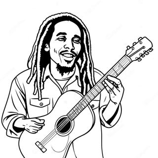 Bob Marley Spiller Guitar Farveside 37707-31378