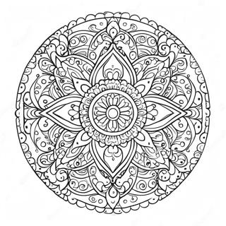 Symmetrisk Mandala Farveside 38456-31967