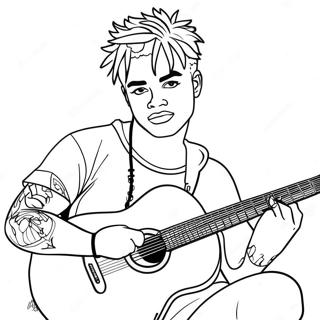 Xxxtentacion Med Guitar Farveside 39098-32462