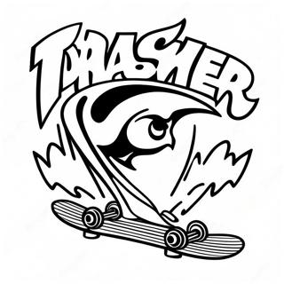 Thrasher Skateboard Farvelægningssider