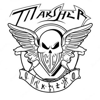 Thrasher Skateboard Logo Farveside 39297-32630