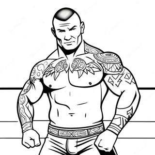 Randy Orton I Aktion Farveside 39388-32701