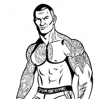 Randy Orton I Aktion Farveside 39388-32702