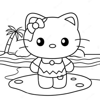 Sod Hello Kitty Strand Dag Farveside 39448-32743