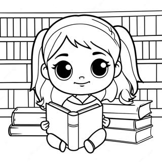 Chibi Hermione Granger Med Boger Farveside 39638-32900