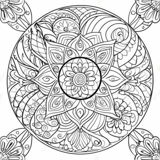 Hellig Geometri Mandala Farveside 39747-32974