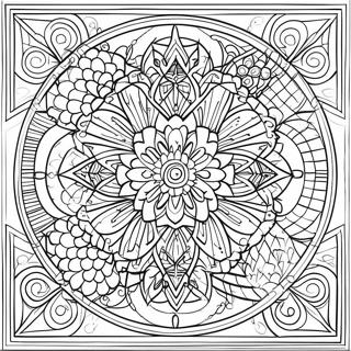 Hellig Geometri Mandala Farveside 39747-32976