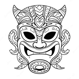 Tiki Maske Farveside 39768-32997