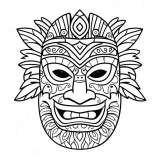 Tiki Maske Farveside 39768-32999