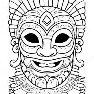 Tiki Maske Farveside 39768-33000