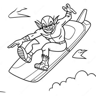 Green Goblin Flyvende Pa Glider Farveside 39848-33059