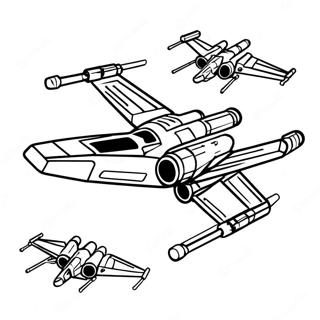 X Wing Starfighter I Flugt Farveside 40048-33216