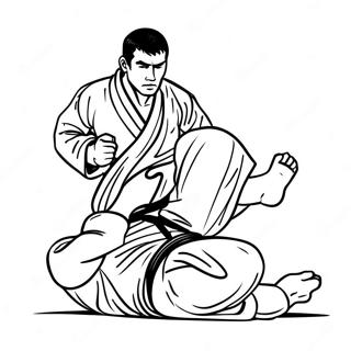 Jiu Jitsu Kaemper I Aktion Farveside 40108-33266