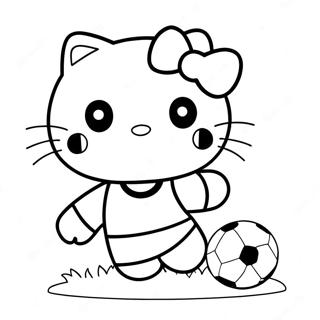 Hello Kitty Fodbold Farveside 40347-33451